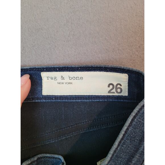 Rag & Bone Alembic Indigo Skinny Jeans Women’s 26 Raw Hem Ankle Slim Fit EUC - Picture 15 of 16